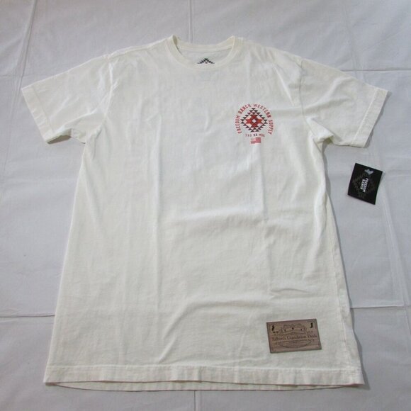 Freedom Ranch Women's Large Short Sleeve Bronc Graphic T-Shirt - Cream - Picture 2 of 3